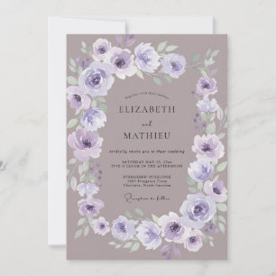 Stoffige Mauve Sering Ranunculus Eucalyptus Bruilo Kaart
