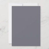 Stoffige mauve waterverf bruiloft kaart (Achterkant)