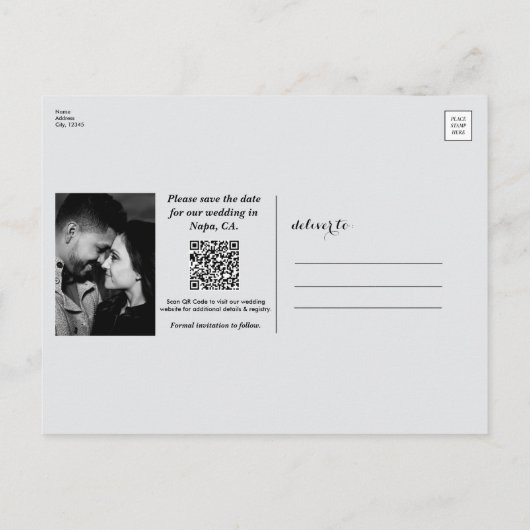 Stoffige Olijf Roze & Goud Waterverf Bloemen Aankondigingskaart (Achterkant)