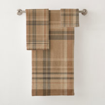 Stoffige Oranje Terracotta Bruine Boerderij Plaid
