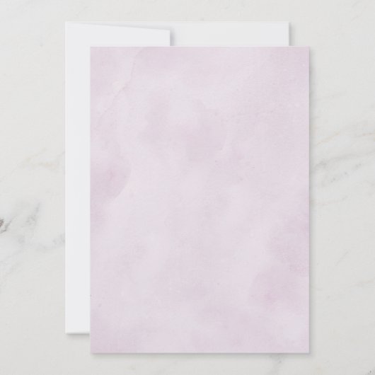 Stoffige Paarse Lavendel Wildflower Garden Wedding Save The Date (Achterkant)