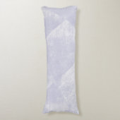 Stoffige Paarse minimale geometrische inkttextuur Lichaamskussen (Voorkant Verticaal)