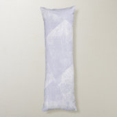 Stoffige Paarse minimale geometrische inkttextuur Lichaamskussen (Achterkant (Verticaal))