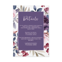 stoffige paarse roos bloemenbruiloft waterverf