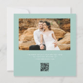 Stoffige Paarse Sage Groene Botanische Save the Da Notitiekaartje (Achterkant)