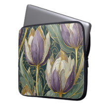 Stoffige Paarse Tulp Droom - Vintage Botanische Ku