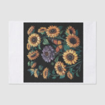 Stoffige Paarse Zonnebloem, Dramatische Bloemendec