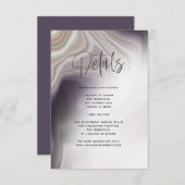 Stoffige Plum Agate Details Kaart (Voorkant / Achterkant)