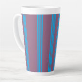 Stoffige pruim blauw latte mok (Linkerhoek)