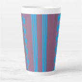 Stoffige pruim blauw latte mok (Voorkant)