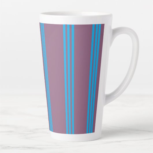 Stoffige pruim blauw latte mok (Rechts)