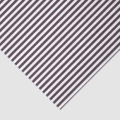 Stoffige pruim en wit smal gestreept patroon tissuepapier (Detail)