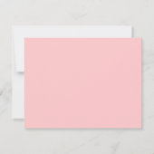 Stoffige roos bloemig RSVP kaartje (Achterkant)