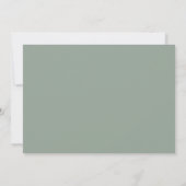 Stoffige Roos, Blush & Sage Boho Bloemige Bruiloft Save The Date (Achterkant)