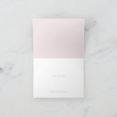Stoffige Roos, Blush & Sage Waterverf Bedankkaart (Binnen)