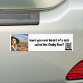 Stoffige Roos bumpersticker (Op auto)