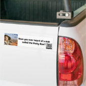 Stoffige Roos bumpersticker (Op Truck)