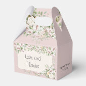 Stoffige roos florale waterverf bedankdoosjes (Achterkant)