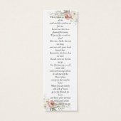 Stoffige Roos Foto Herdenkingsboeklegger Funeral G Mini Visitekaartjes (Achterkant)