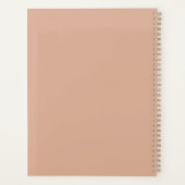 Stoffige Roze 8.5 x 11 Wekelijkse Planner (Achterkant)