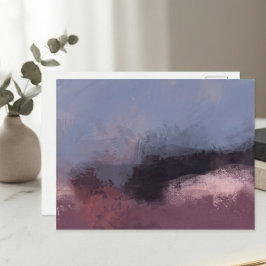Stoffige Roze Abstracte Galerij Decoratie Briefkaart