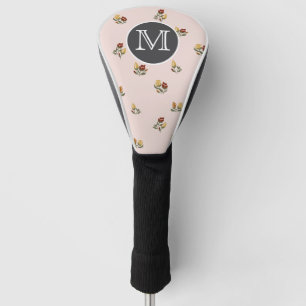Stoffige Roze Bloem Golf Headcover