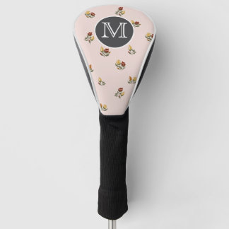 Stoffige Roze Bloem Golf Headcover