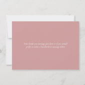 Stoffige Roze Bloem Goud Geometrisch Bedankkaart (Achterkant)