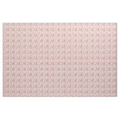 Stoffige roze bloemen op wit stof (Yard (91,4 cm))