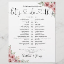 Stoffige Roze Bloemendecor Bruiloftsschema Tijdsch