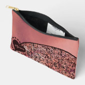 Stoffige roze bloemengradiënt patroon Accessoire Z Etui (Open)