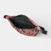  stoffige roze bloemenpatroonnaam heuptasje (Open)