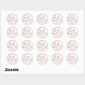 Stoffige Roze Bloemige Baby in Bloom Sticker – Boh (Vel)