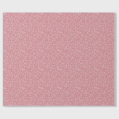 Stoffige Roze Bloemige Inpakpapier (Vlak)