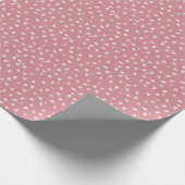 Stoffige Roze Bloemige Inpakpapier (Hoek)