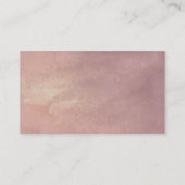 Stoffige Roze Bloemige Trouwwensput Informatiekaartje (Achterkant)