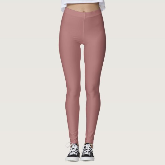 Stoffige Roze Boho Leggings (Voorkant)