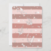 Stoffige Roze Cirkel Frame Meisje Save the date (Achterkant)