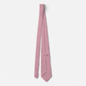 Stoffige Roze Diamant Steruitbarsting Stropdas (Achterkant)