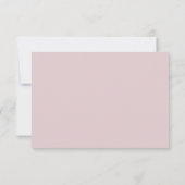 Stoffige Roze DIY kleuren Luxe Script Bedankt (Achterkant)