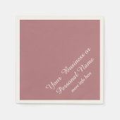 stoffige roze effen kleur servetten (Voorkant)