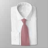 Stoffige Roze Elegante Bruidsjonker Trouw Monogram Stropdas (Gebonden)