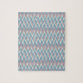Stoffige roze en blauwe iKat Legpuzzel (Verticaal)