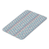 Stoffige roze en blauwe iKat Magneet (Linkerzijde)