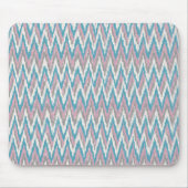 Stoffige roze en blauwe iKat Muismat (Voorkant)