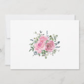 Stoffige Roze Eucalyptus Botanische Foto Save The Date (Achterkant)