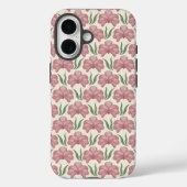 Stoffige Roze Flora Case-Mate iPhone Case (Achterkant)