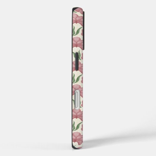 Stoffige Roze Flora Case-Mate iPhone Case (Achterkant / Rechts)