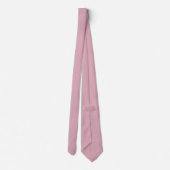 Stoffige Roze Gekartelde Diamant Stropdas (Achterkant)