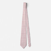 Stoffige Roze Geometrische Bloemblaadjes Stropdas (Voorkant)